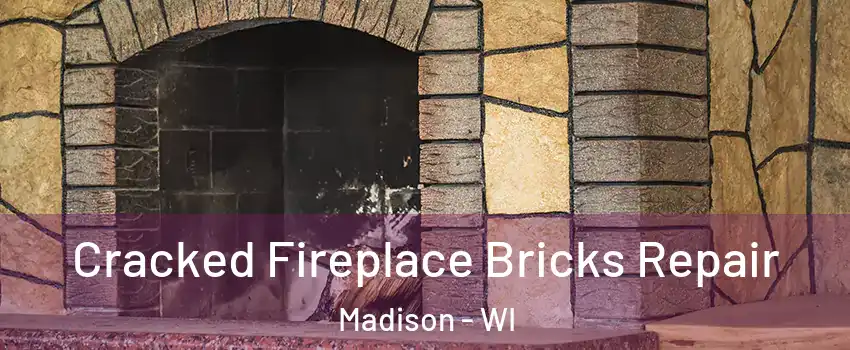  Cracked Fireplace Bricks Repair Madison - WI